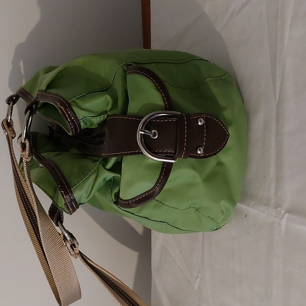 Franco Sarto green nylon shoulder bag - Picture 4 of 8